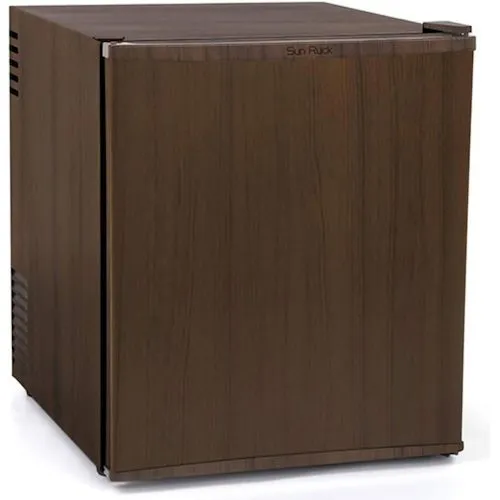 绿色布迷你冰箱48L Peltier类型静音3阶段可调节的分隔架DWD