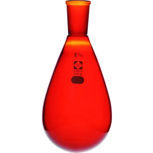 Sibata普通滑动刺绣烧瓶棕色24/40 300ml
