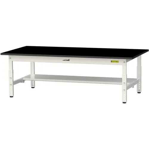 Yamatech Lab系列实验表实验表高度可调节类型的低层架子化学top top W1500 x D750 x H400-575黑色/丝滑白色