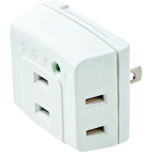 Elecom Triple Tap（带有闪电后卫）三包白色