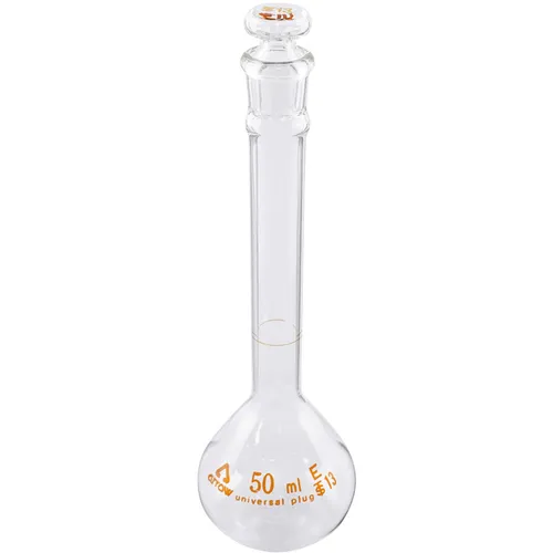 作为清晰的Zurimes烧瓶50ml白色