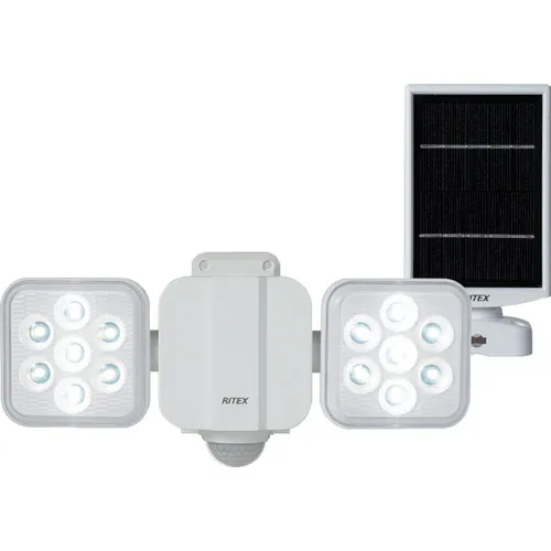 Ritex 5W 2灯，自由臂类型，LED太阳能传感器灯