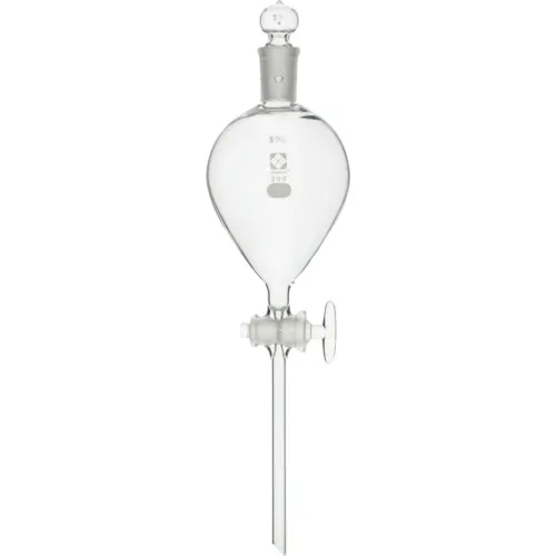 Sibata液体分离漏斗与玻璃公鸡300ml