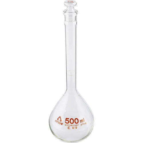 作为清晰的Zurimes烧瓶500ml白色