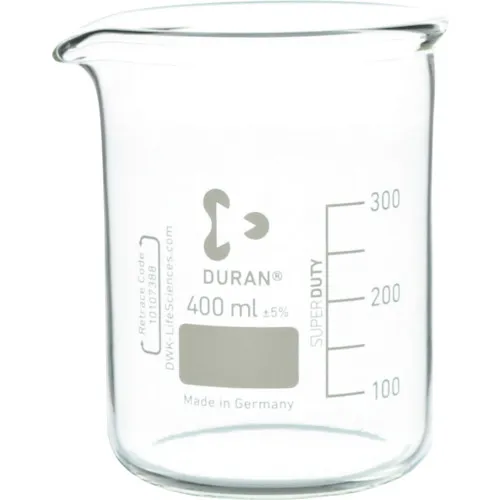 Sibata超厚的烧杯400ml 10件
