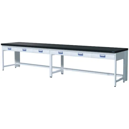Sanshin钢实验表Ecoplatte 2侧实验表悬挂抽屉类型W2400XD900