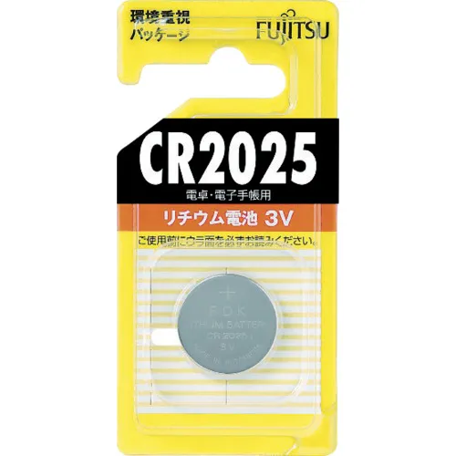 FDK锂硬币电池CR2025（1件= 1pk）