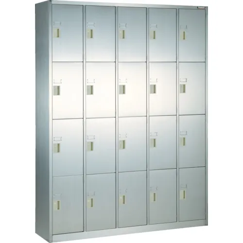 Trusco SUS304戴上靴子储物柜，带3行，4层