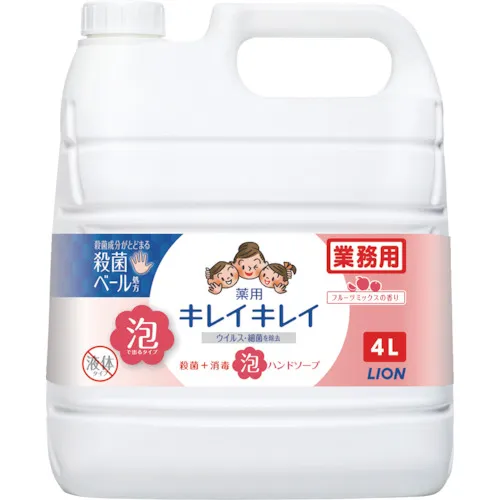 狮子美丽的药泡沫手肥皂水果混合气味4L
