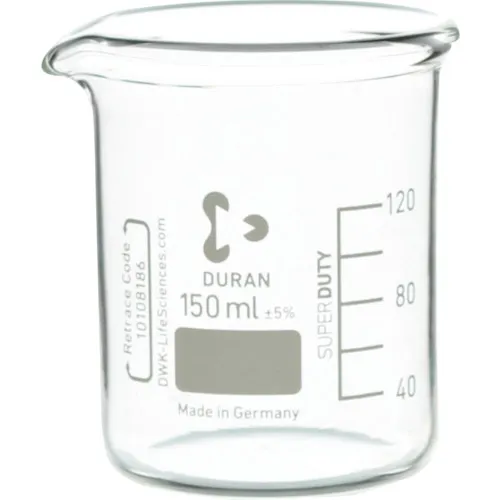 Sibata超厚的烧杯150ml 10件