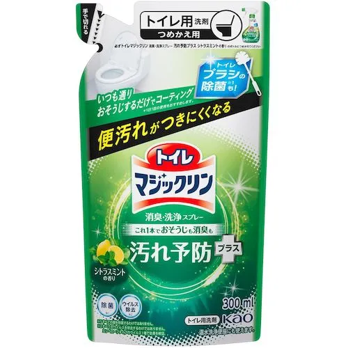 KAO厕所魔术Rin除臭/清洁喷雾预防污渍加上柑橘薄荷香水300ml