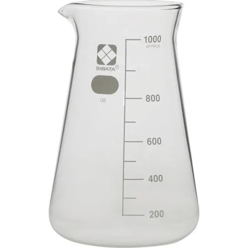 Sibata圆锥形烧杯，具有近似比例1000ml 6件