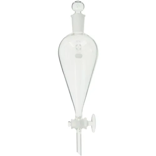 sibata液体分离漏斗滑雪者类型与玻璃公鸡500ml