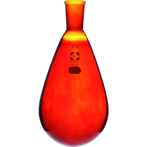 Sibata普通滑动刺绣烧瓶棕色24/40 500ml