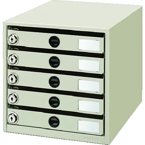 Kokuyo字母盒，带钥匙A4 5层LC-K5M