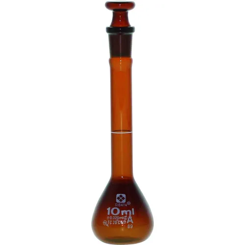 Sibata体积烧瓶超级级棕色10ml