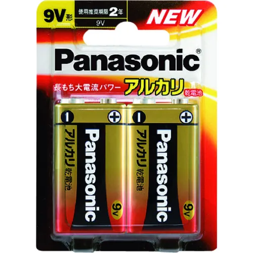 松下碱性电池9V平方2包