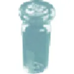 液体分离漏斗的TGK平面插头，透明24/40，带有凹槽