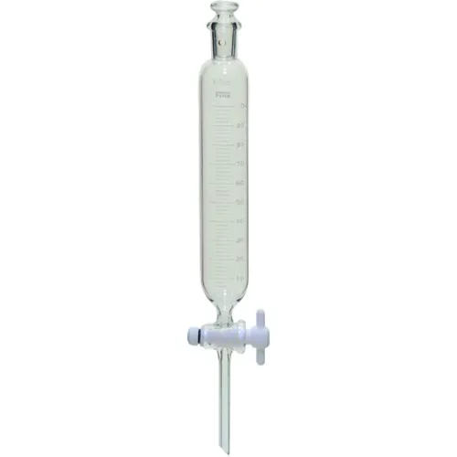 TGK透明滑动圆柱体液体分离漏斗平板尺度50ml 15/25