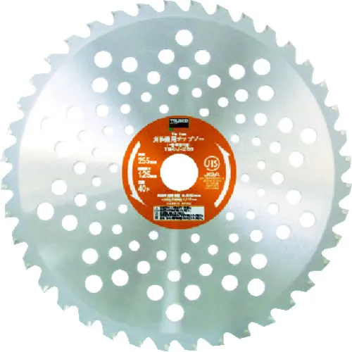Trusco Tip锯用于刷子，用于一般草皮，φ255x25.4x40p