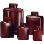 TGK方形棕色瓶2L HDPE 4件