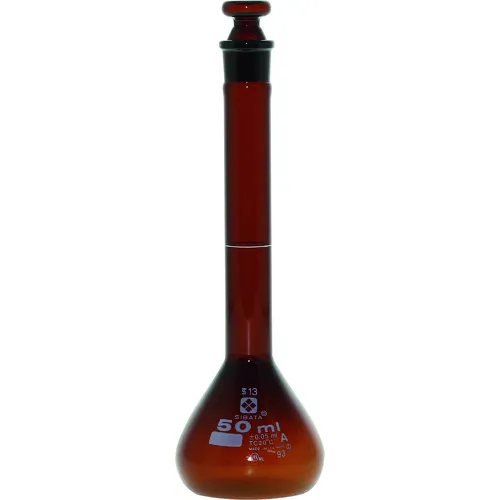 Sibata体积烧瓶超级级棕色50ml