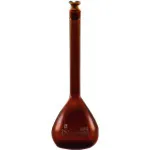 TGK体积烧瓶优质棕色10ml Iwaki