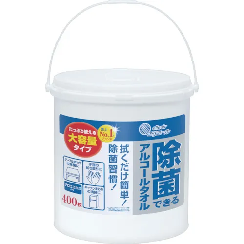 [停产] Eriere湿组织 - 可消的酒精毛巾 - 大容量 -  400件