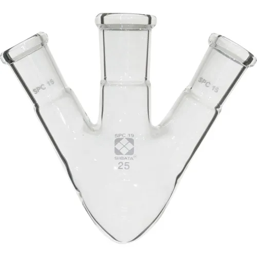 ＳＩＢＡＴＡ　ＳＰＣ三口梨形フラスコ　ＳＰＣ－１９　２５ｍＬ