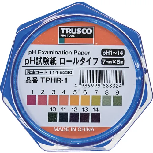 Trusco pH测试纸卷型7mm x 5M PH1-14
