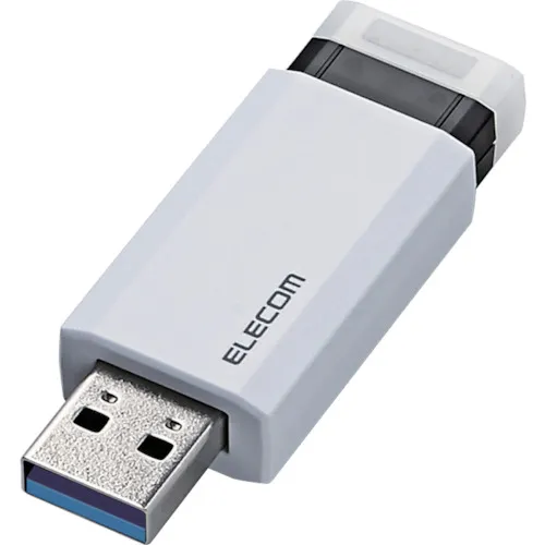 Elecom USB 3.1（Gen1）兼容敲门类型USB存储器16GB白色