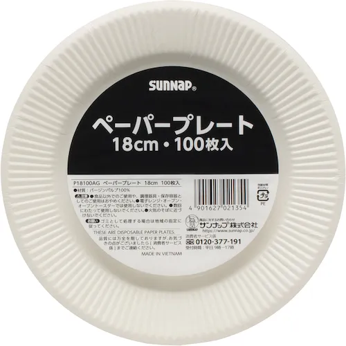 SUNNAP纸板18厘米100p