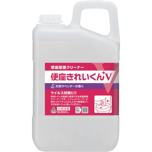 Saraya厕所洗涤剂和消厕所Sea Kiyokun v天然薰衣草气味3L