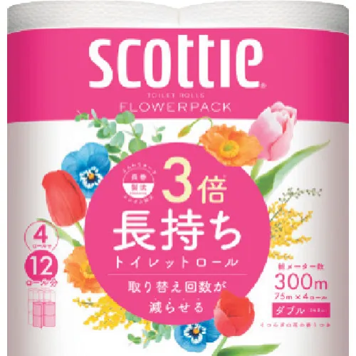 Crecia Scotty Flower Pack 3X长4卷Double Double 22738/22749