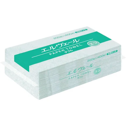 Elliere Elvere纸巾Eco Eco Double 200套装中型