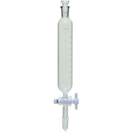 TGK透明滑动圆柱体液体分离漏斗平板尺度100ml 15-15