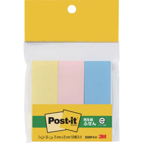 3M Post-It 75x25mm 50张X 3垫3颜色混合