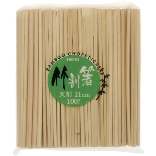 Heiko Bamboo Chopsticks 21cm，Tenkaku，100件