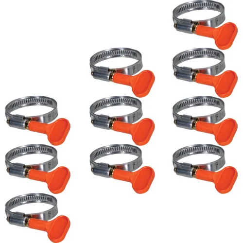 Trusco散装购买不锈钢强机软管带拧紧直径20-32mm（SUS304）10pcs