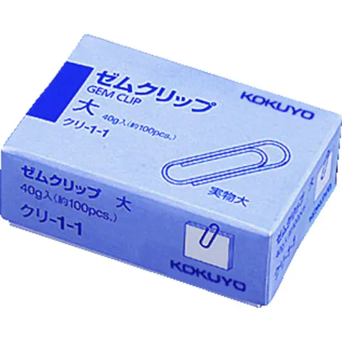 Kokuyo Zem夹子大约28mm。 100件清洁1-1