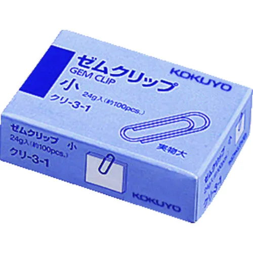 Kokuyo Zem夹子小23mm。 100件清洁3-1