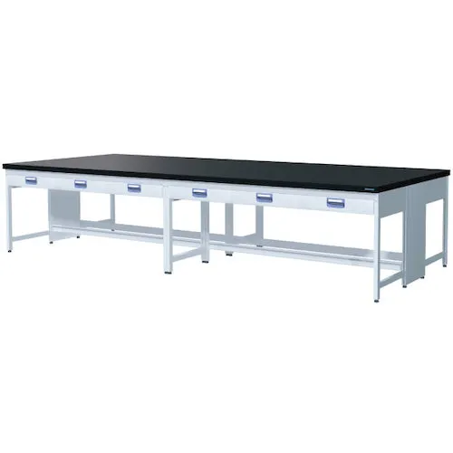 Sanshin钢实验表Ecoplatte 2中央实验表悬挂抽屉类型W2400XD1200