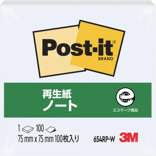 3m Post-It 75x75mm 100张白色