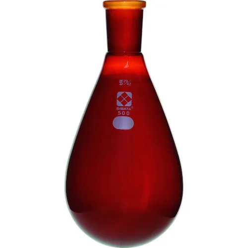 Sibata普通滑动刺绣烧瓶棕色29/42 500ml