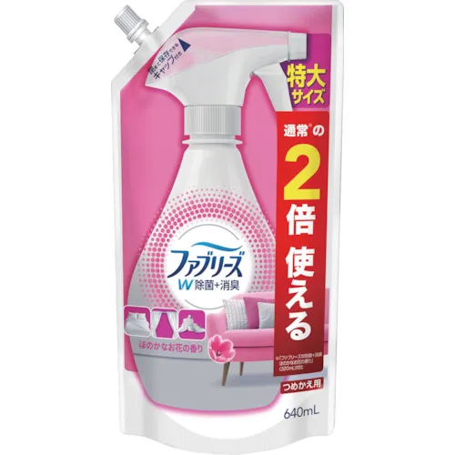 [停产] P＆G Febrise W灭菌 +除臭织物喷雾略微花香气重新填充超大型640ml