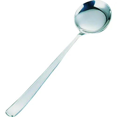 TKG SA18-8淡紫色护理Bouillon Spoon