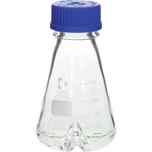 Sibata螺丝钉摇动Erlenmeyer烧瓶与下挡板250ml 4包