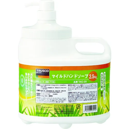 Trusco温和的手肥皂ECO 2.5L主装置