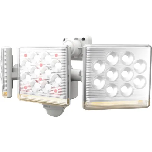 Ritex 12W 3灯，免费手臂类型，LED传感器灯，包括遥控器