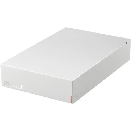 布法罗USB3.2（gen.1）兼容外部HDD 4TB白色